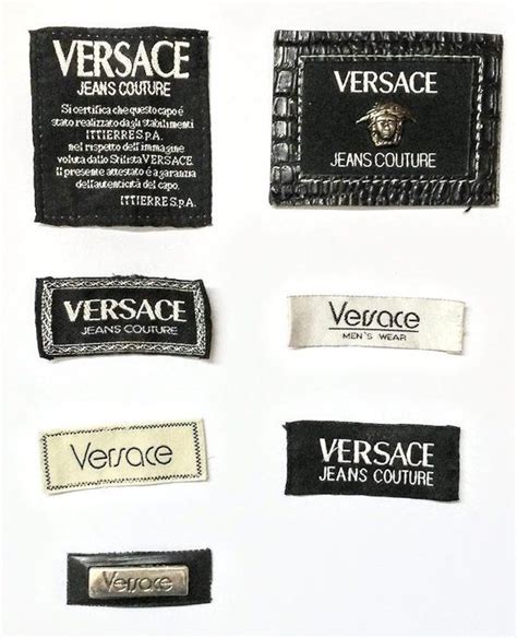 versace tags by year|how to check versace logo.